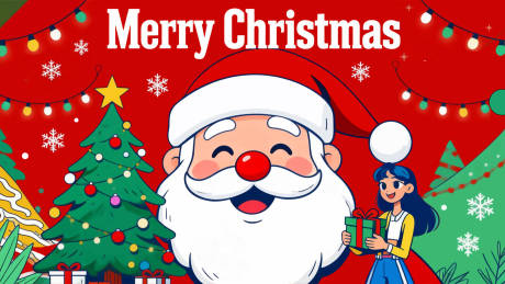 源文件下载【享设计】搜索编号：24050034566364689【圣诞节活动背景板】