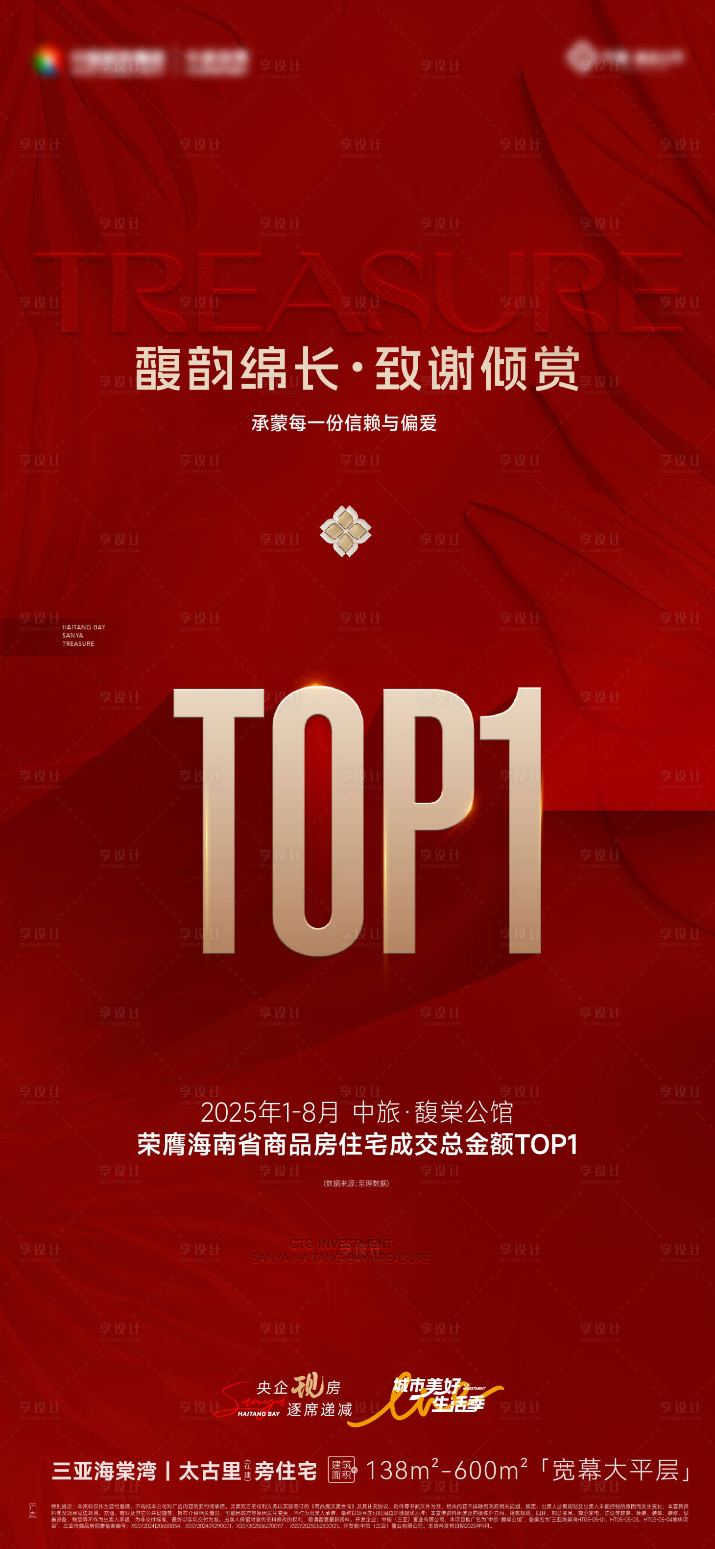 源文件下载【享设计】搜索编号：18860034318485134【地产高级双冠王红色轻奢海报】