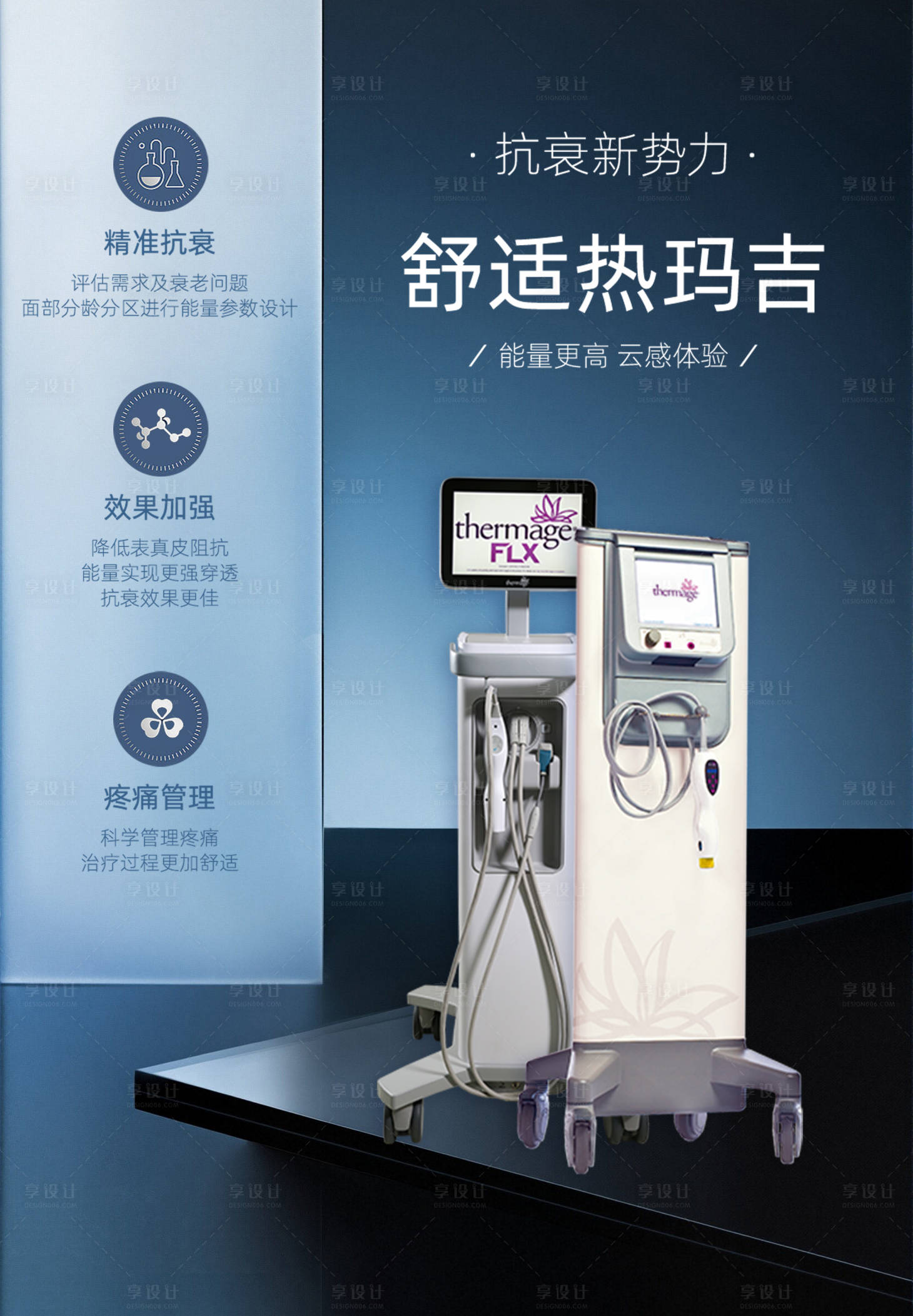 源文件下载【享设计】搜索编号：52420034591939279【医美热玛吉抗衰提拉海报】