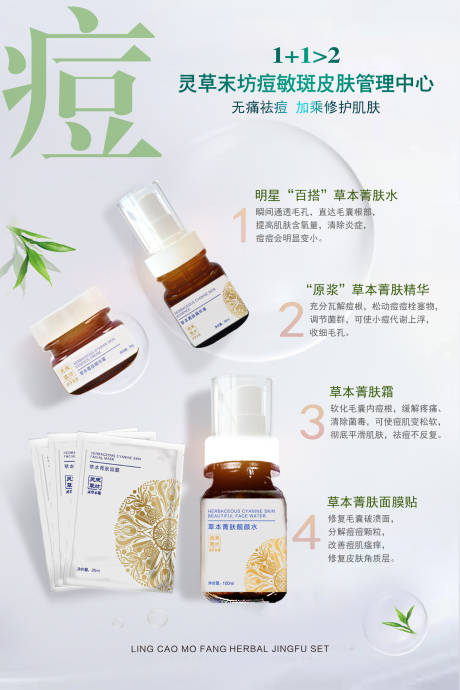 源文件下载【享设计】搜索编号：82450034482794863【医美祛痘产品介绍海报】