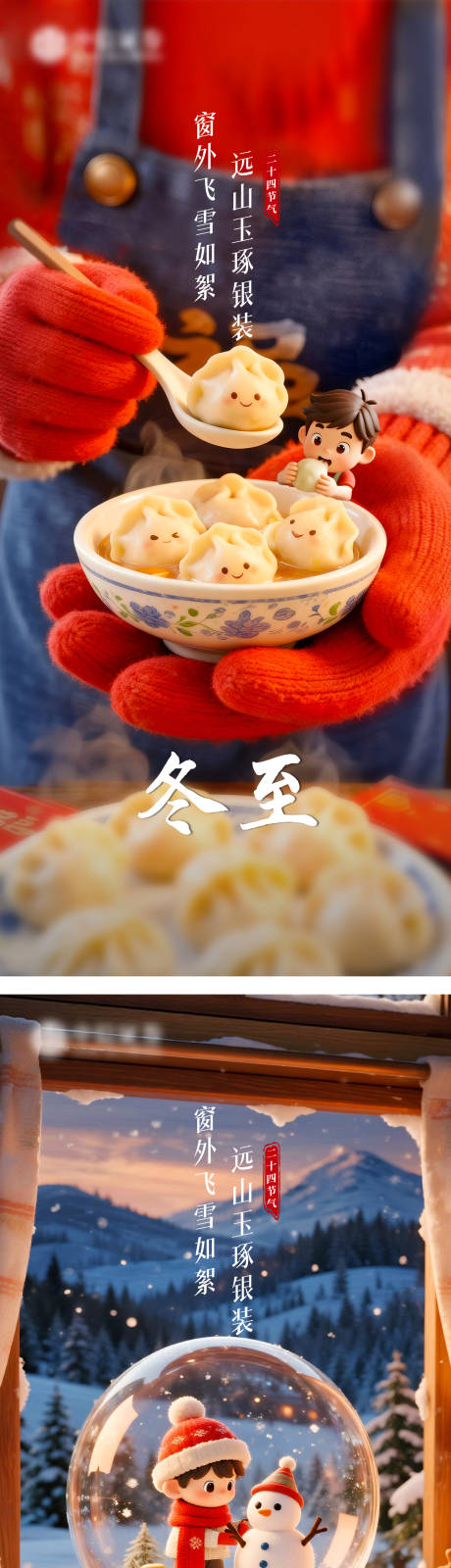 源文件下载【享设计】搜索编号：42270034491838102【节日节气冬至饺子海报】