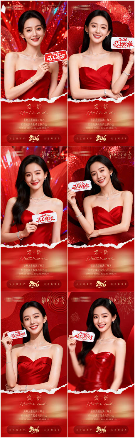 源文件下载【享设计】搜索编号：11490034785872259【医美早安新年海报日签系列】