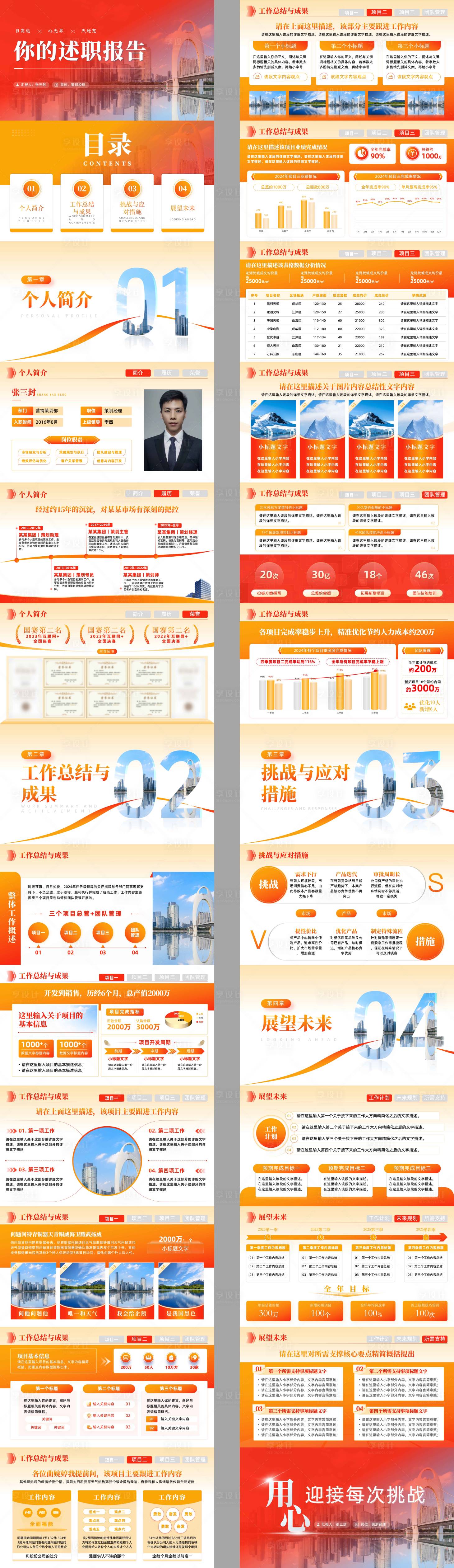 源文件下载【享设计】搜索编号：84800034378904416【述职或年终总结】