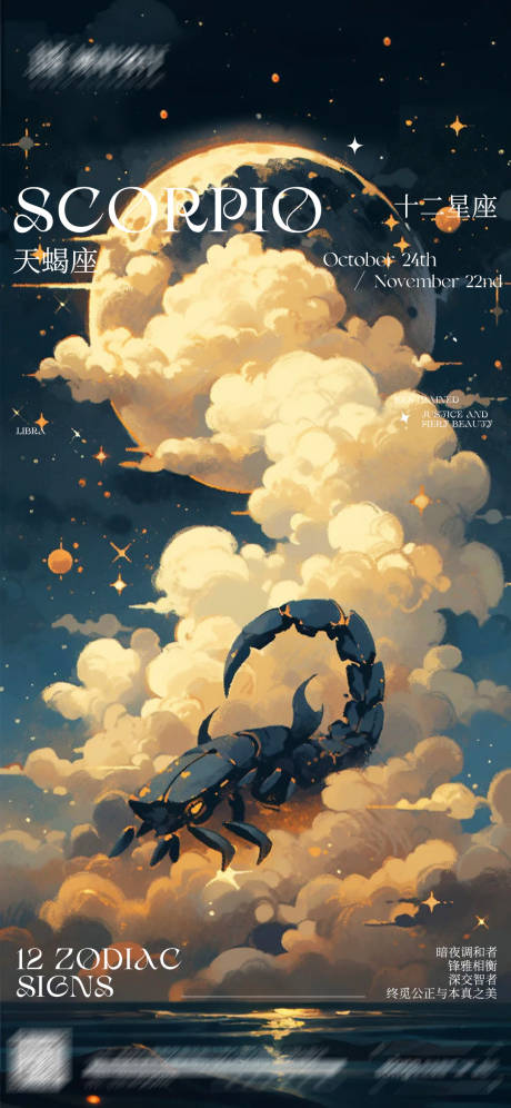 源文件下载【享设计】搜索编号：86890034465105198【星座日常海报】