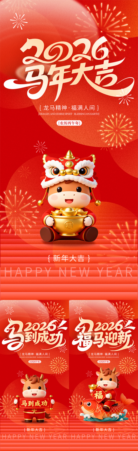 源文件下載【享設計】搜索編號：42970034381891656【2026馬年新年系列活動海報】