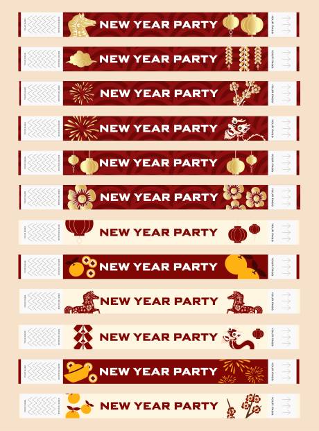 源文件下载【享设计】搜索编号：12870034505818838【马年新年活动腕带设计】
