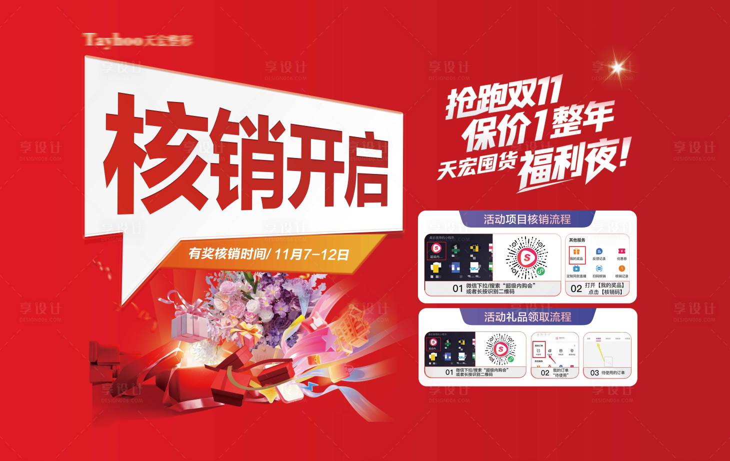 源文件下載【享設計】搜索編號：10640034441731404【核銷背景板】