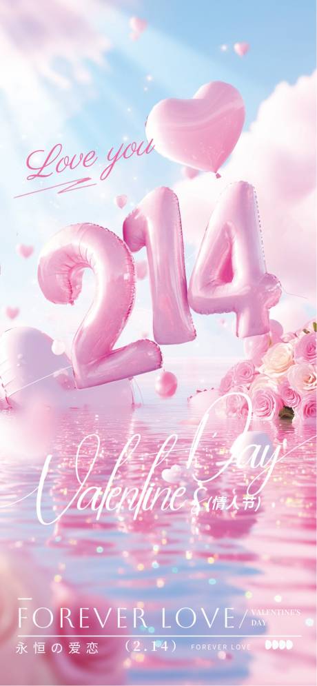 源文件下载【享设计】搜索编号：61090034702869921【情人节海报】