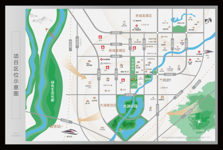 源文件下载【享设计】搜索编号：73750034640031657【地产区位图】
