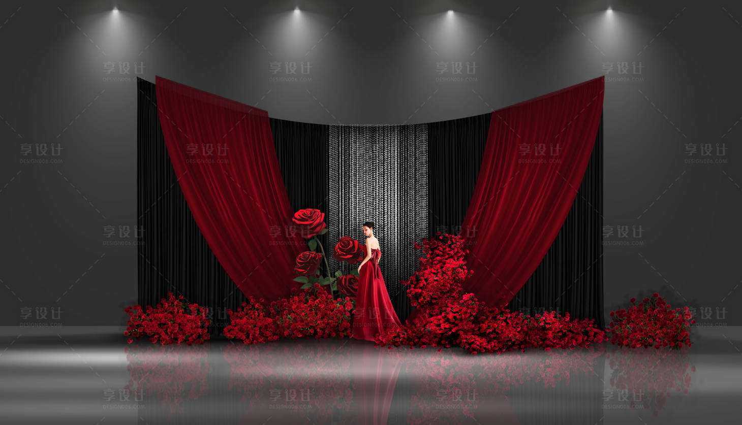 源文件下载【享设计】搜索编号：85450034289457522【韩式花艺简约秀场风婚礼堆头美陈】