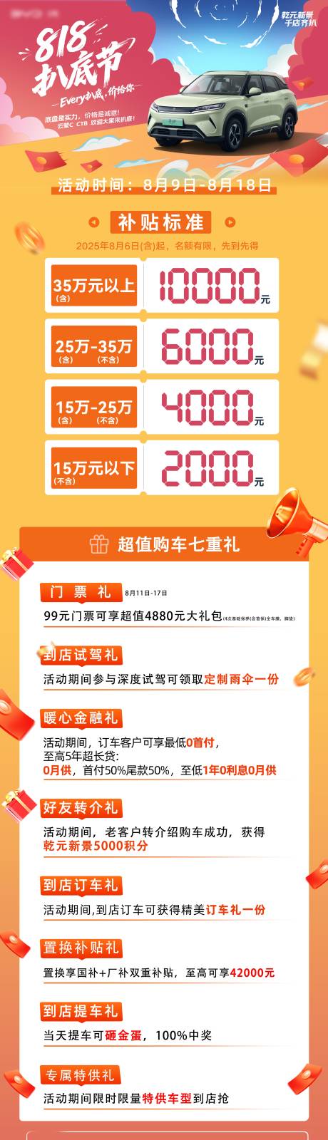 源文件下载【享设计】搜索编号：34770034352722936【汽车活动长图】