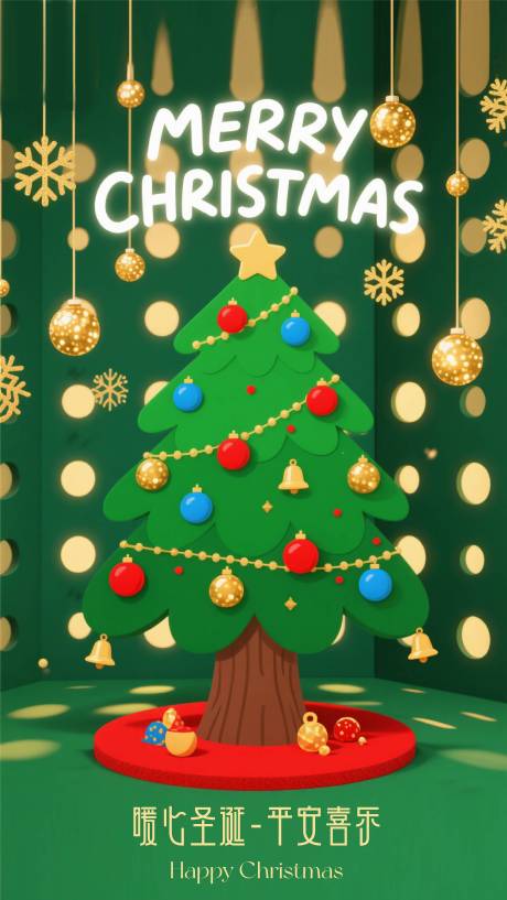 源文件下载【享设计】搜索编号：71760034423828483【圣诞节节日移动端海报】