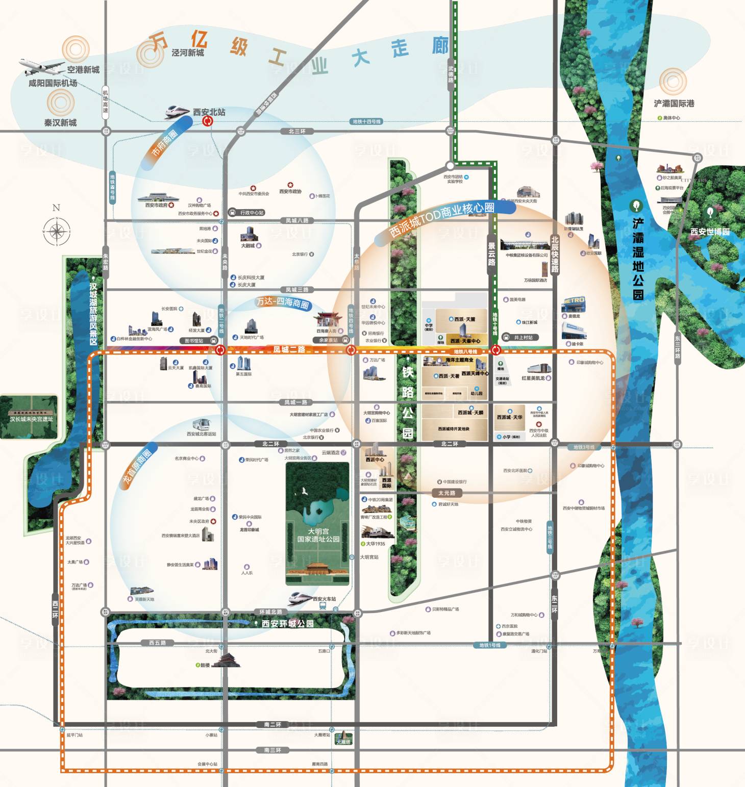 源文件下载【享设计】搜索编号：88700034578729250【区位图】