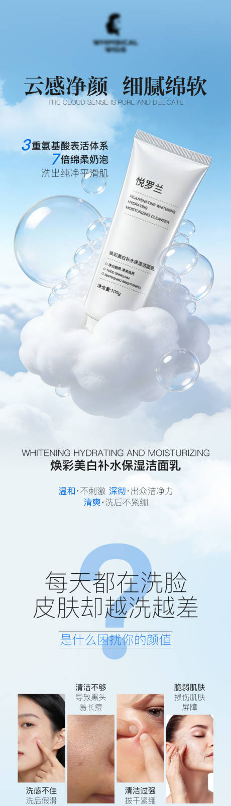 源文件下载【享设计】搜索编号：13740034684669670【洗面奶化妆品洁面乳详情】