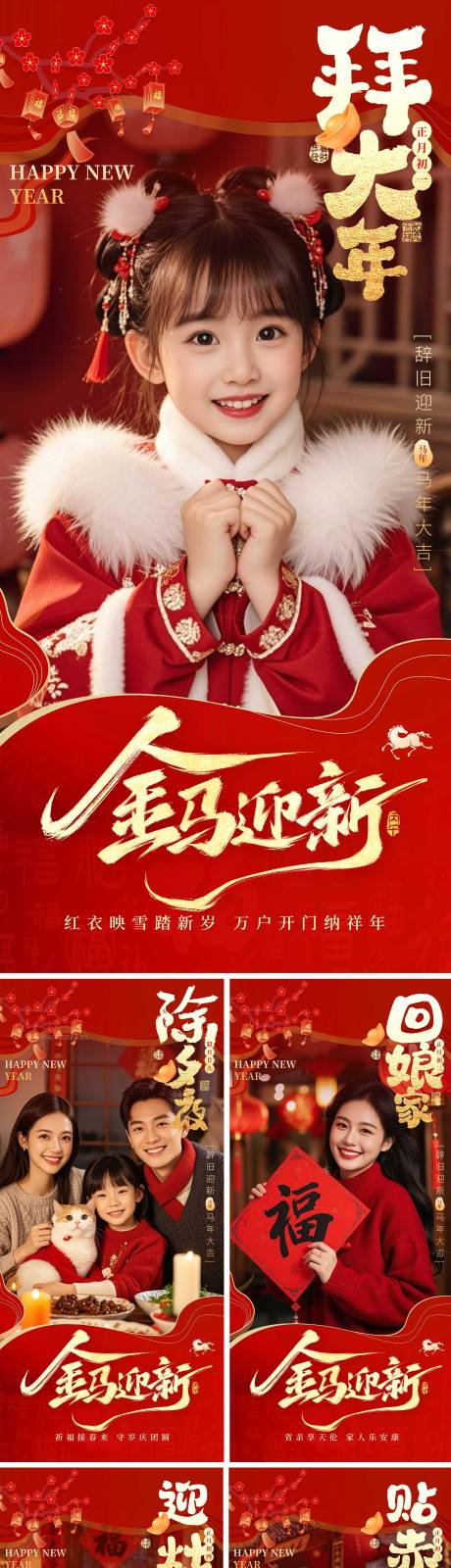 源文件下载【享设计】搜索编号：76090034703948803【2026年马年除夕海报系列】
