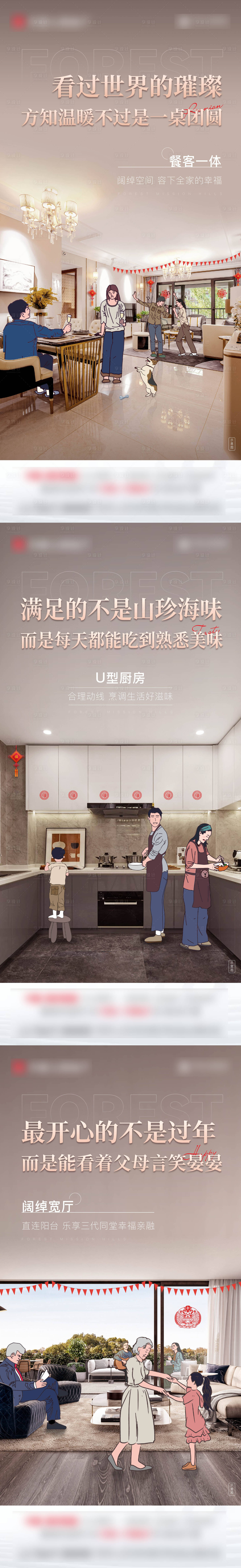 源文件下载【享设计】搜索编号：73060034631712615【地产新年户型价值点】