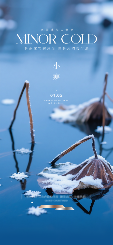 源文件下载【享设计】搜索编号：20680034312961704【地产小寒节气海报】