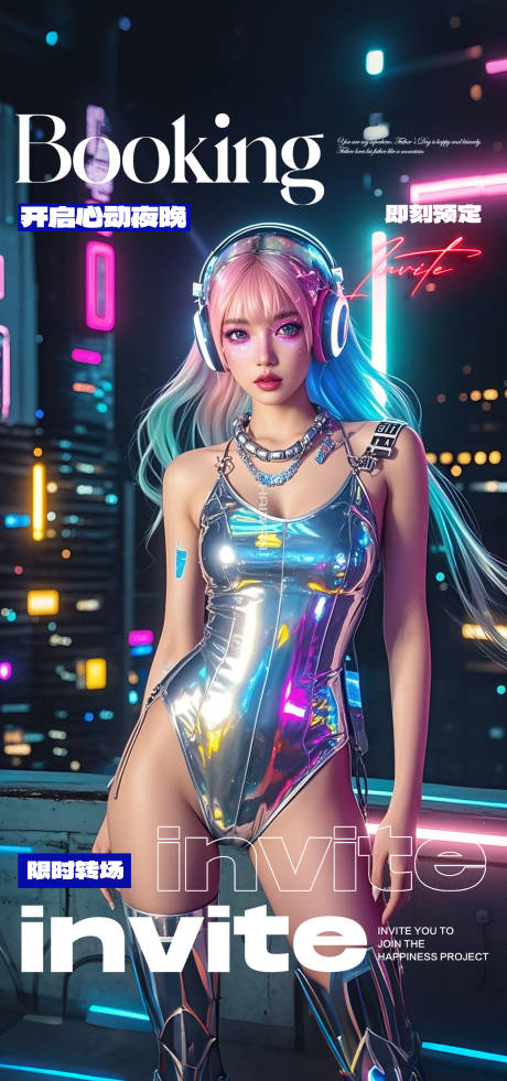 源文件下载【享设计】搜索编号：63630034486666629【酒吧转场日常邀约撩客预定海报 】