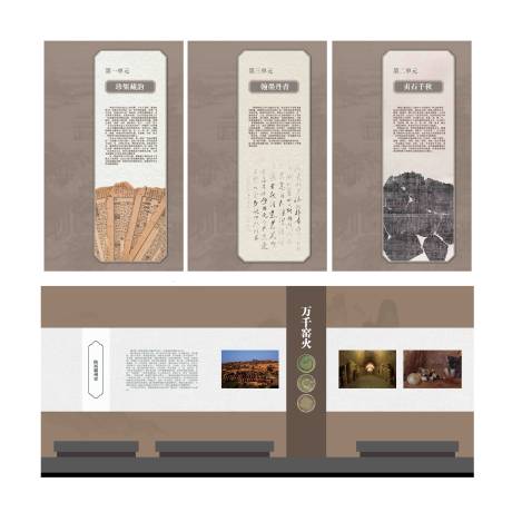 源文件下载【享设计】搜索编号：74940034687059590【博物馆展厅单元标题牌立面排版】