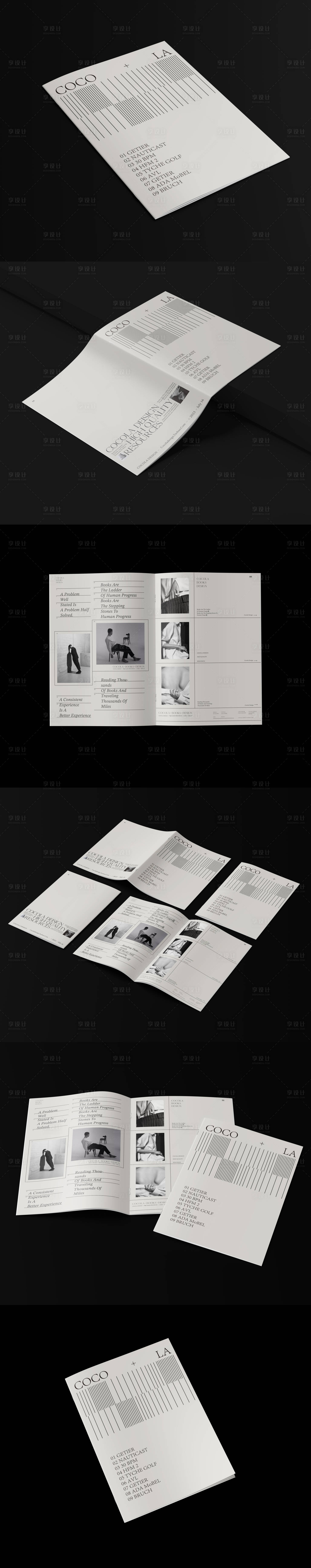 源文件下载【享设计】搜索编号：57420034377087451【时尚服装杂志展览骑马钉画册】