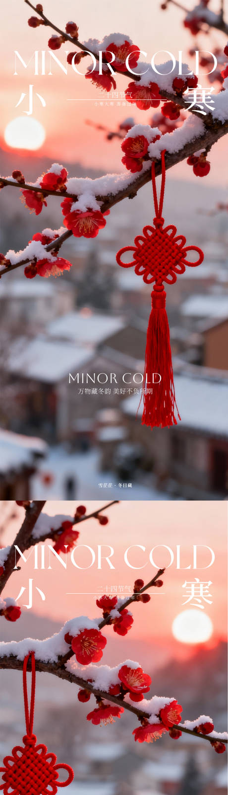 源文件下载【享设计】搜索编号：61560034744862086【小寒海报】