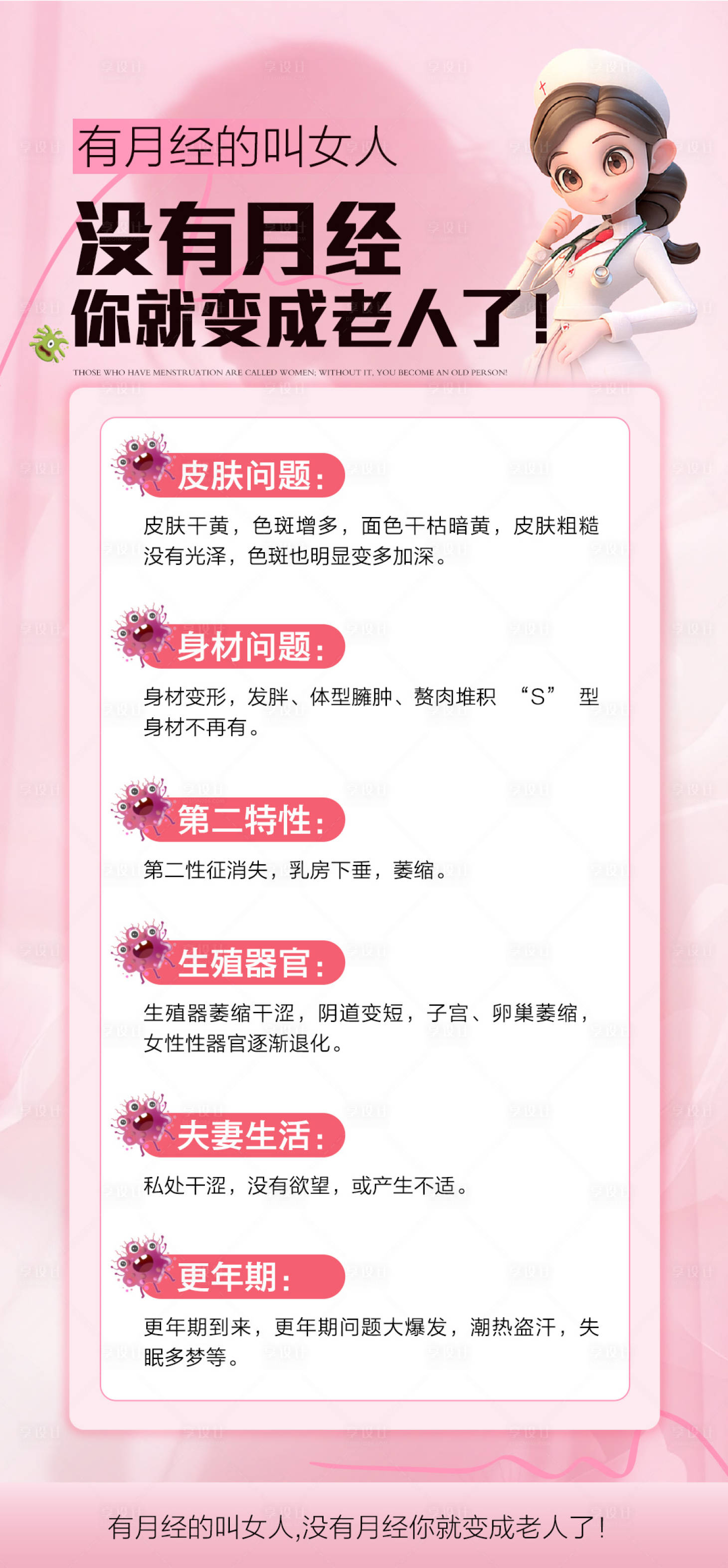 源文件下载【享设计】搜索编号：43750034355844945【女性健康科普宣传产品海报 】