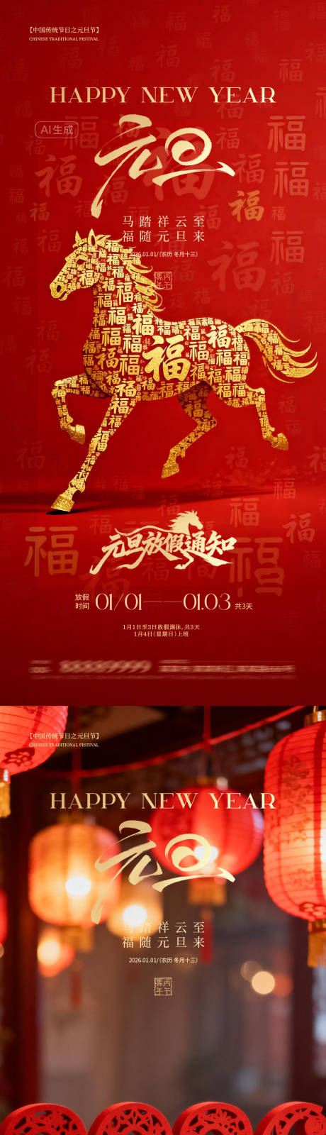 源文件下载【享设计】搜索编号：62620034632373581【元旦除夕春节】