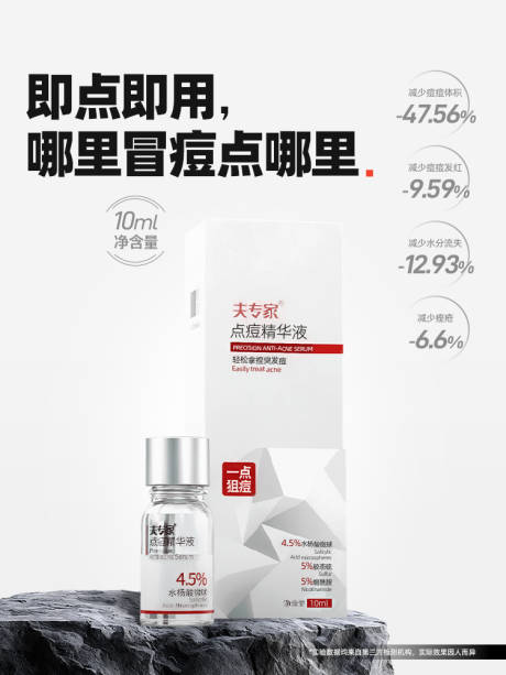 源文件下载【享设计】搜索编号：60090035166225794【祛痘产品宣传海报】