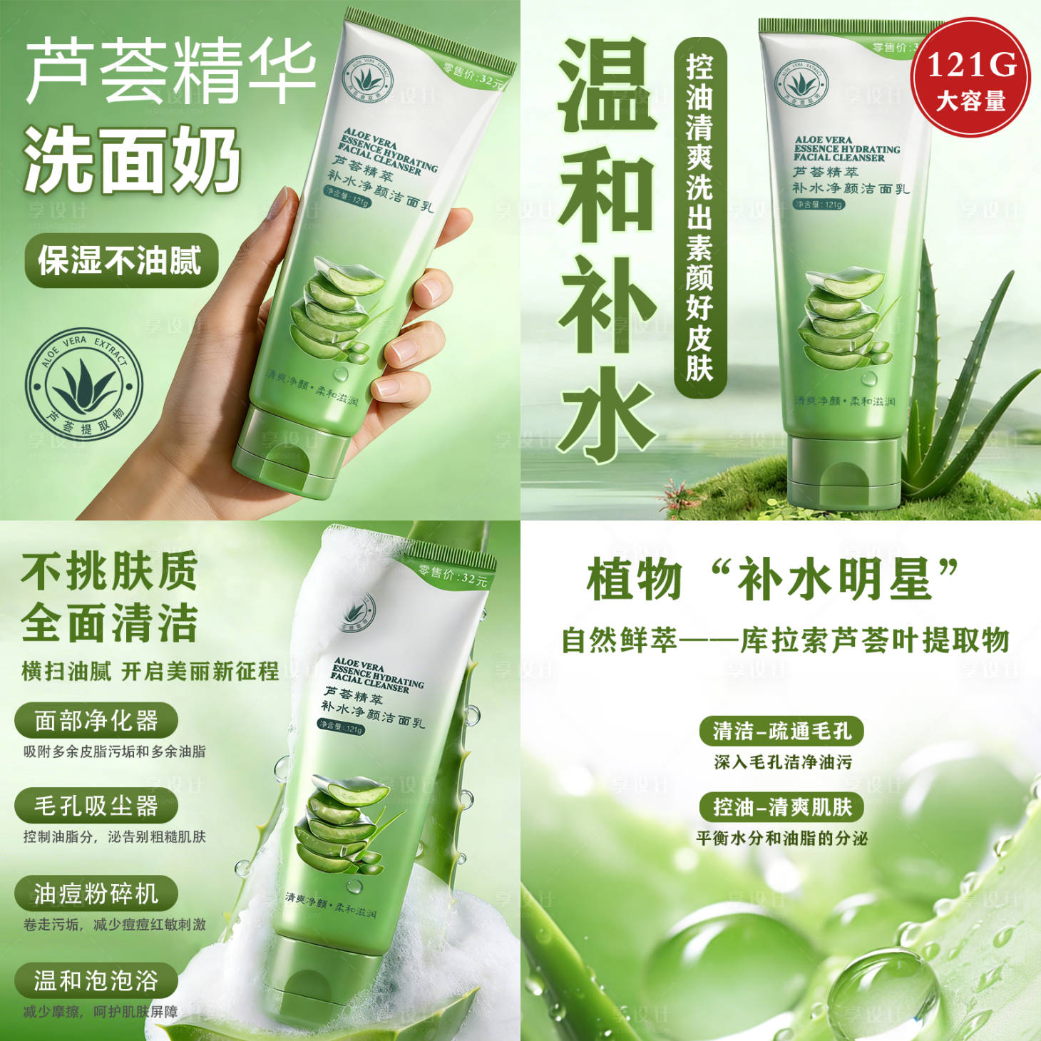 源文件下载【享设计】搜索编号：87000034961958678【洗面奶电商主图】