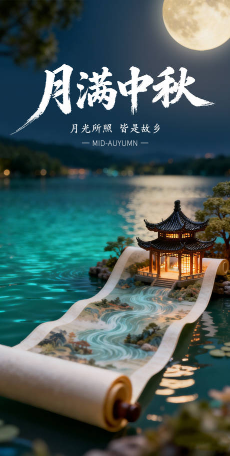 源文件下载【享设计】搜索编号：72840035205605865【中秋节营销海报】