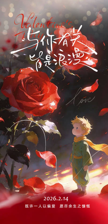 源文件下载【享设计】搜索编号：27730035194382674【情人节宣传海报】