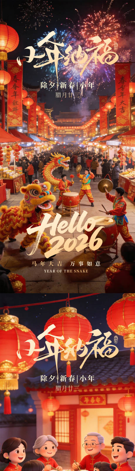 源文件下载【享设计】搜索编号：15160035205395303【小年除夕春节】