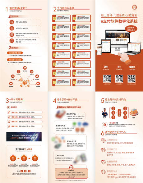 源文件下载【享设计】搜索编号：98820034978043032【银行金融支付系统三折页】