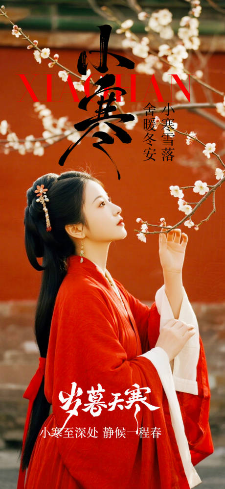 源文件下载【享设计】搜索编号：99430034826783007【小寒节气中式海报】