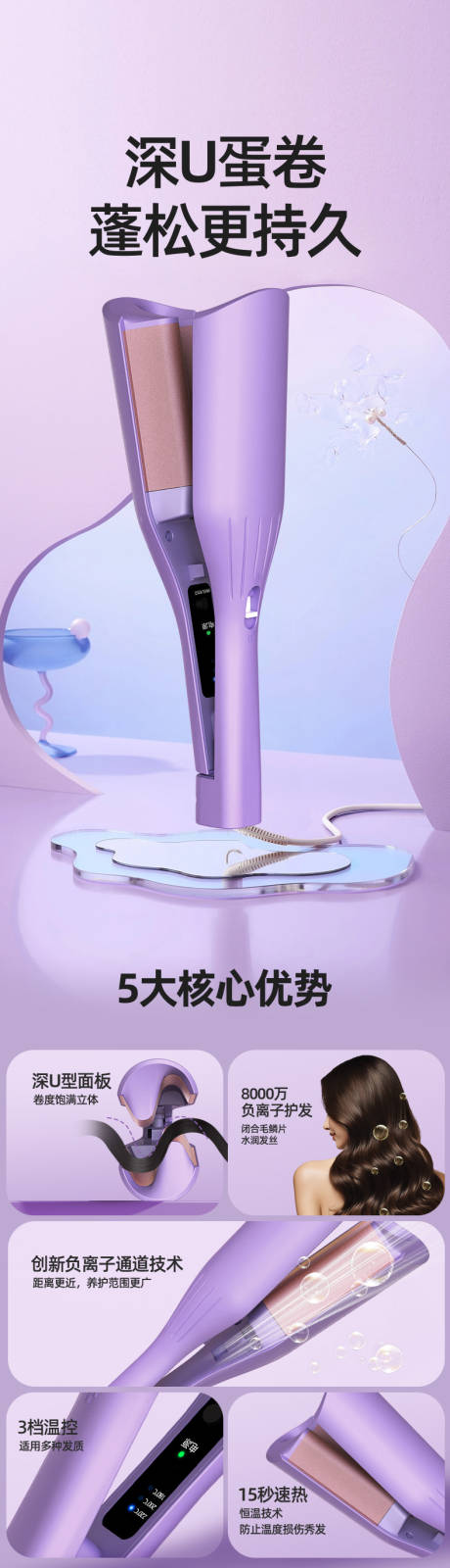 源文件下载【享设计】搜索编号：91920034949145834【卷发棒详情全自动卷发棒】