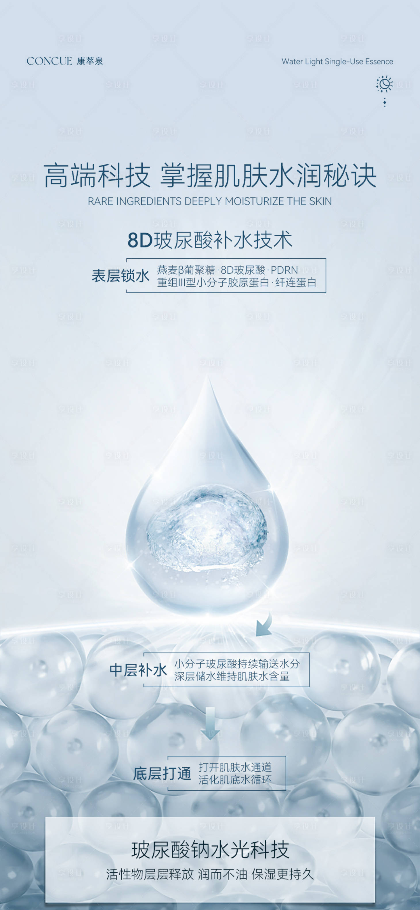 源文件下载【享设计】搜索编号：88430034850317474【玻尿酸次抛微商朋友圈海报】