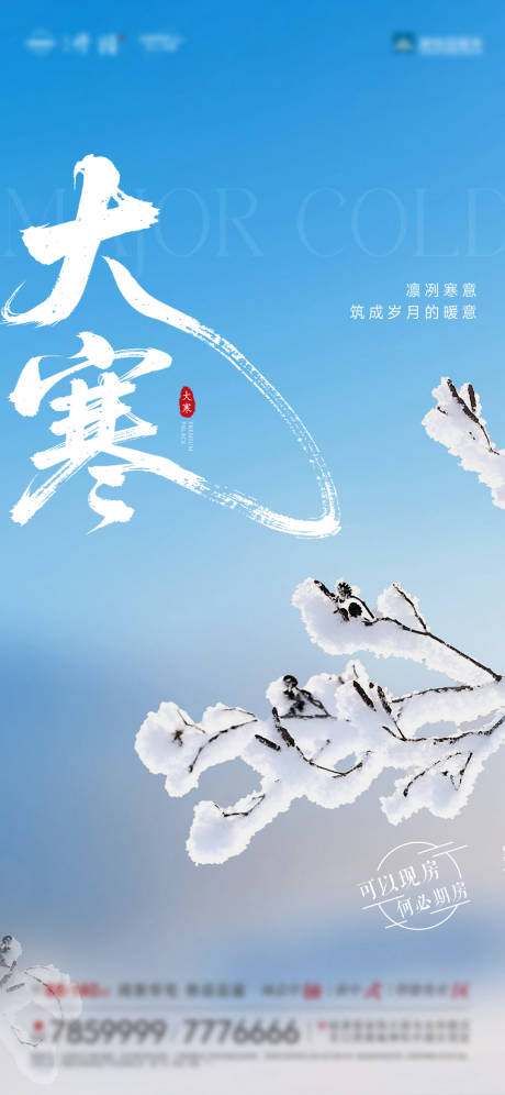 源文件下载【享设计】搜索编号：28660034836424517【大寒节气海报】