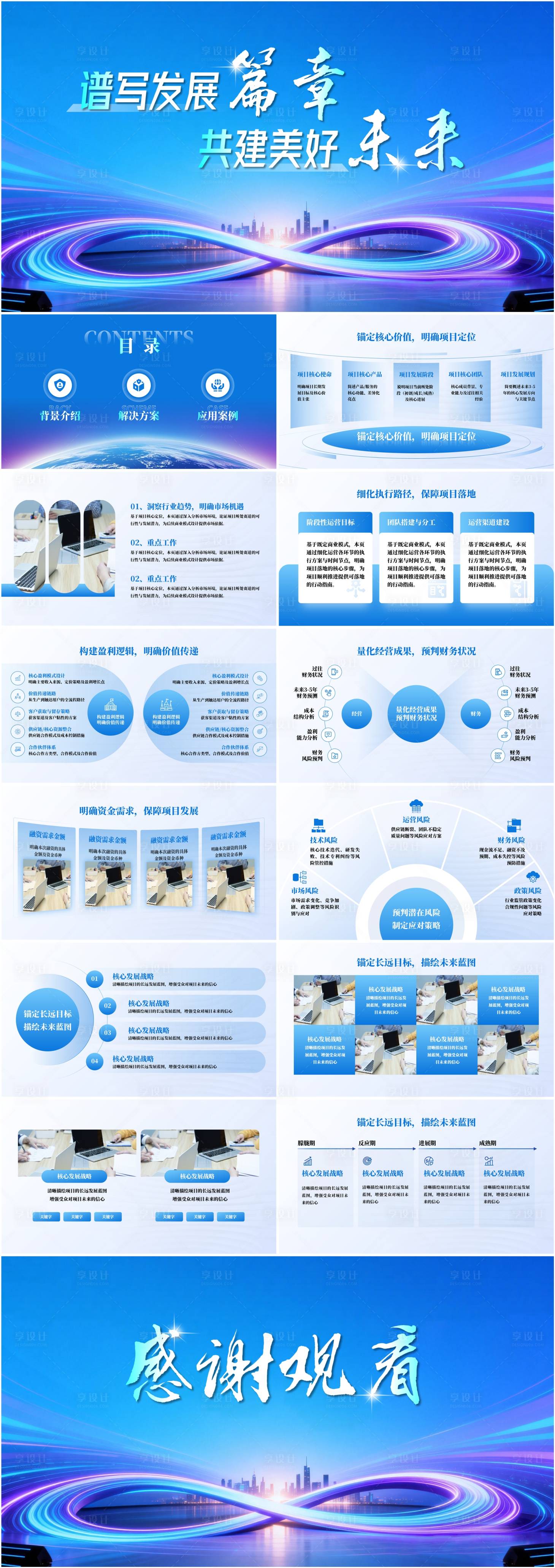 源文件下载【享设计】搜索编号：92520034928013777【蓝紫色述职报告年终汇报简约大气总结】