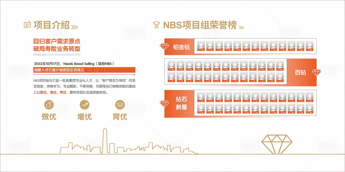 源文件下载【享设计】搜索编号：94900035232374255【企业文化墙荣誉榜背景板】