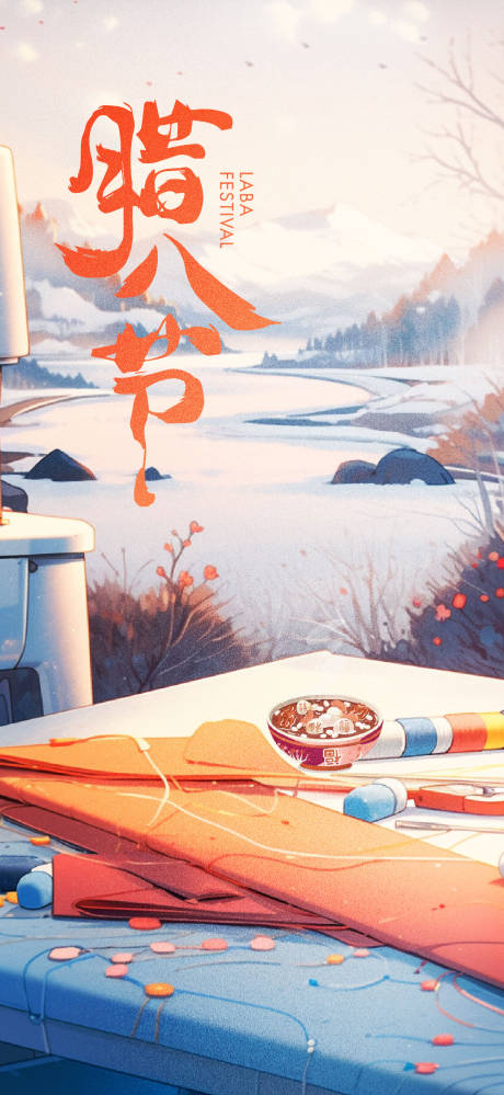 源文件下载【享设计】搜索编号：16680035002316904【腊八节 海报】