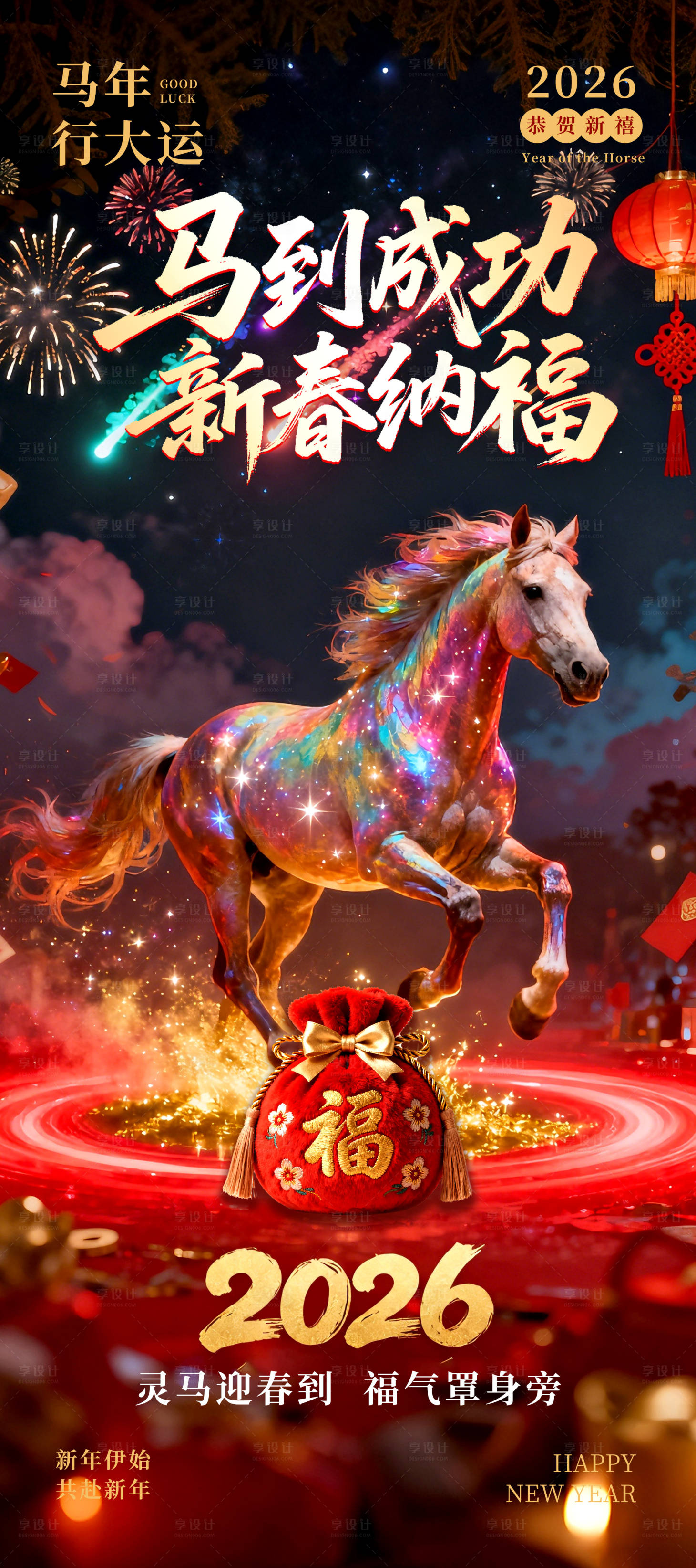 源文件下载【享设计】搜索编号：92510035148951770【新春纳福海报】