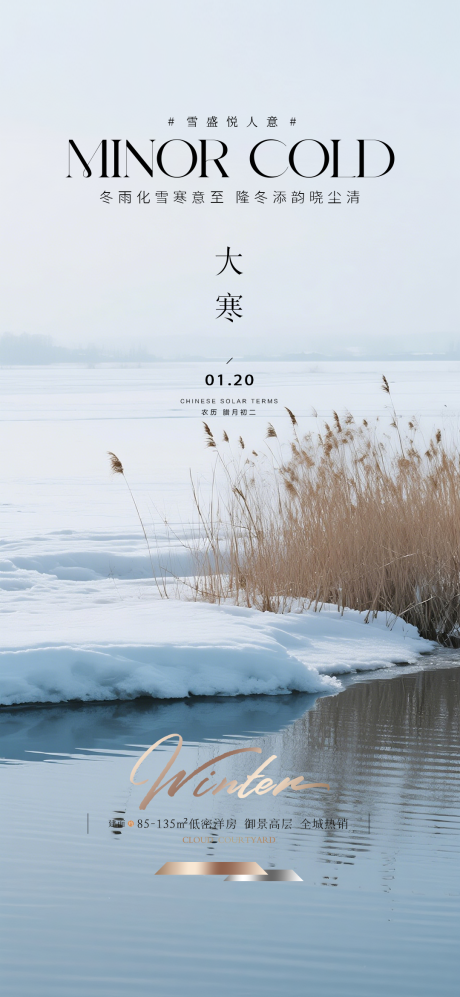 源文件下載【享設(shè)計(jì)】搜索編號(hào)：45630034894461423【大寒質(zhì)感節(jié)氣海報(bào)】