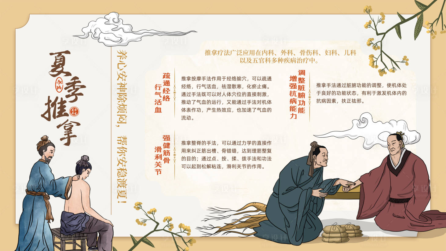 源文件下载【享设计】搜索编号：56770035164432157【中医养生大型背景板 】