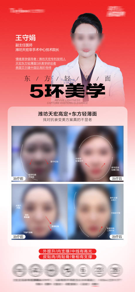 源文件下载【享设计】搜索编号：72340035184522742【五环美学海报】