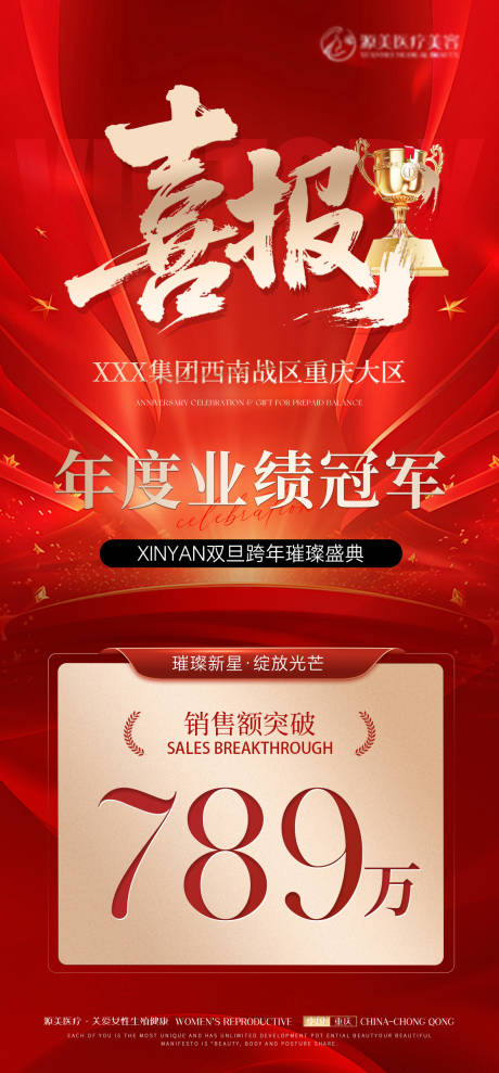 源文件下载【享设计】搜索编号：22820035189882391【业绩喜报海报】