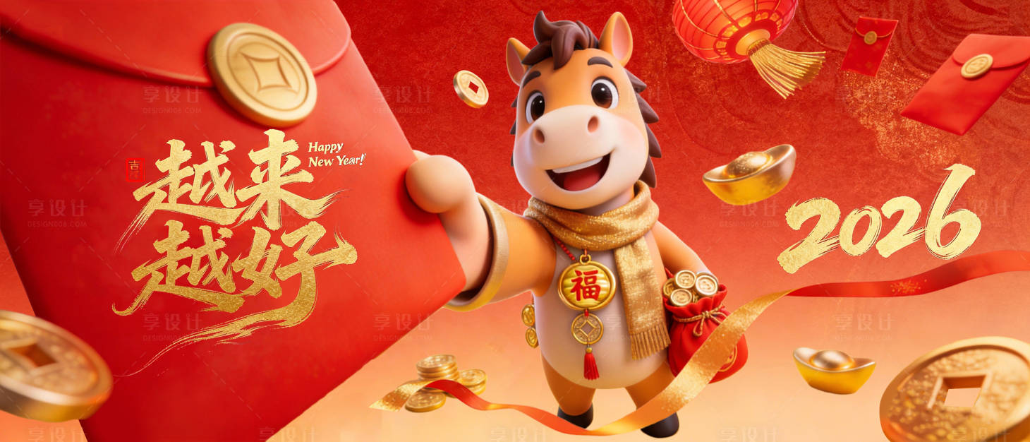 源文件下载【享设计】搜索编号：61830035277375385【马年主视觉】