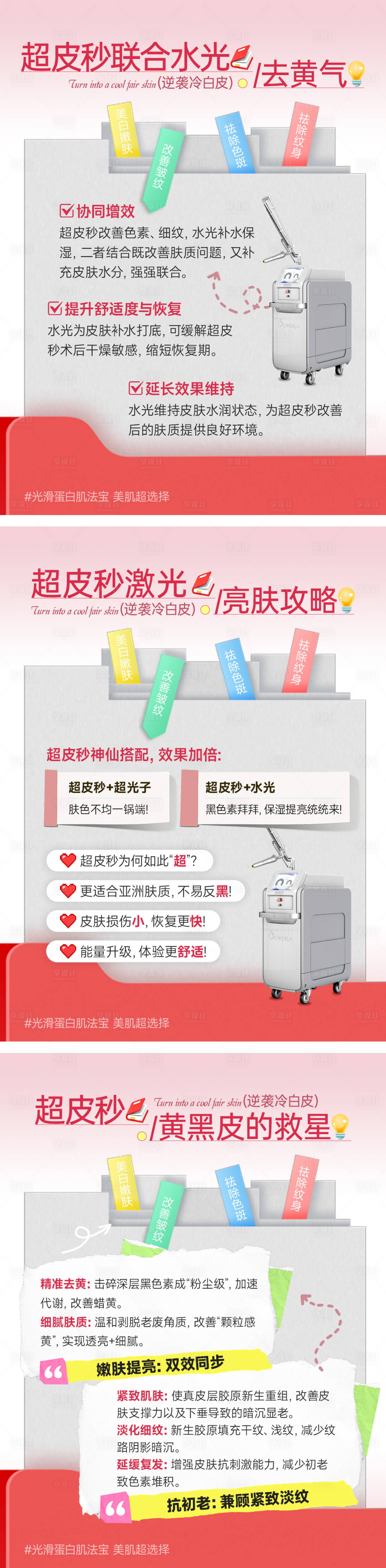 源文件下载【享设计】搜索编号：64710035306031234【医美小红书超皮秒套图】