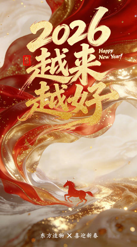 源文件下载【享设计】搜索编号：74950035268133209【马年海报】