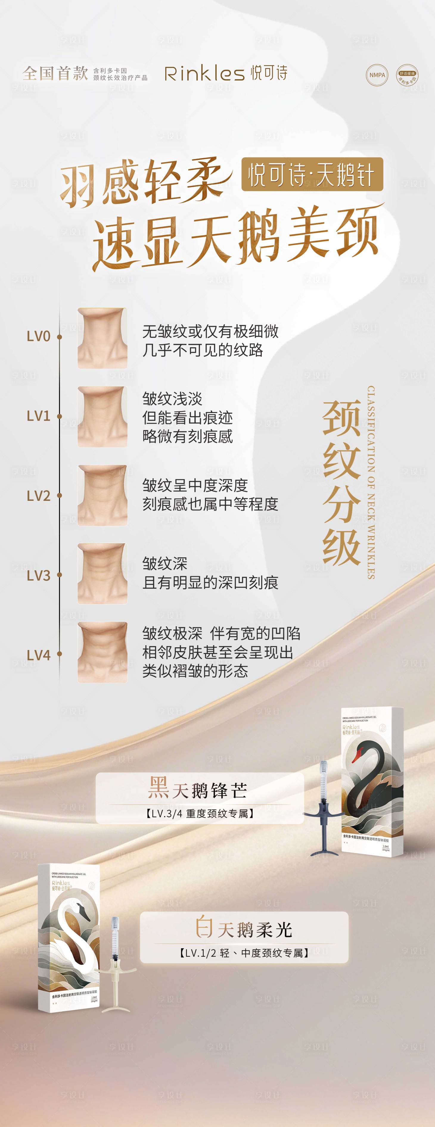 源文件下载【享设计】搜索编号：23440035279383495【医美天鹅颈海报】
