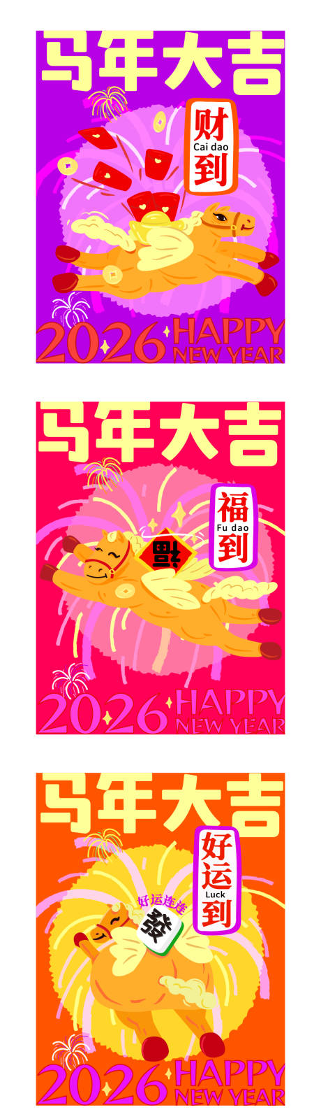 源文件下载【享设计】搜索编号：56860035276771879【2026马年大吉马年商业海报】